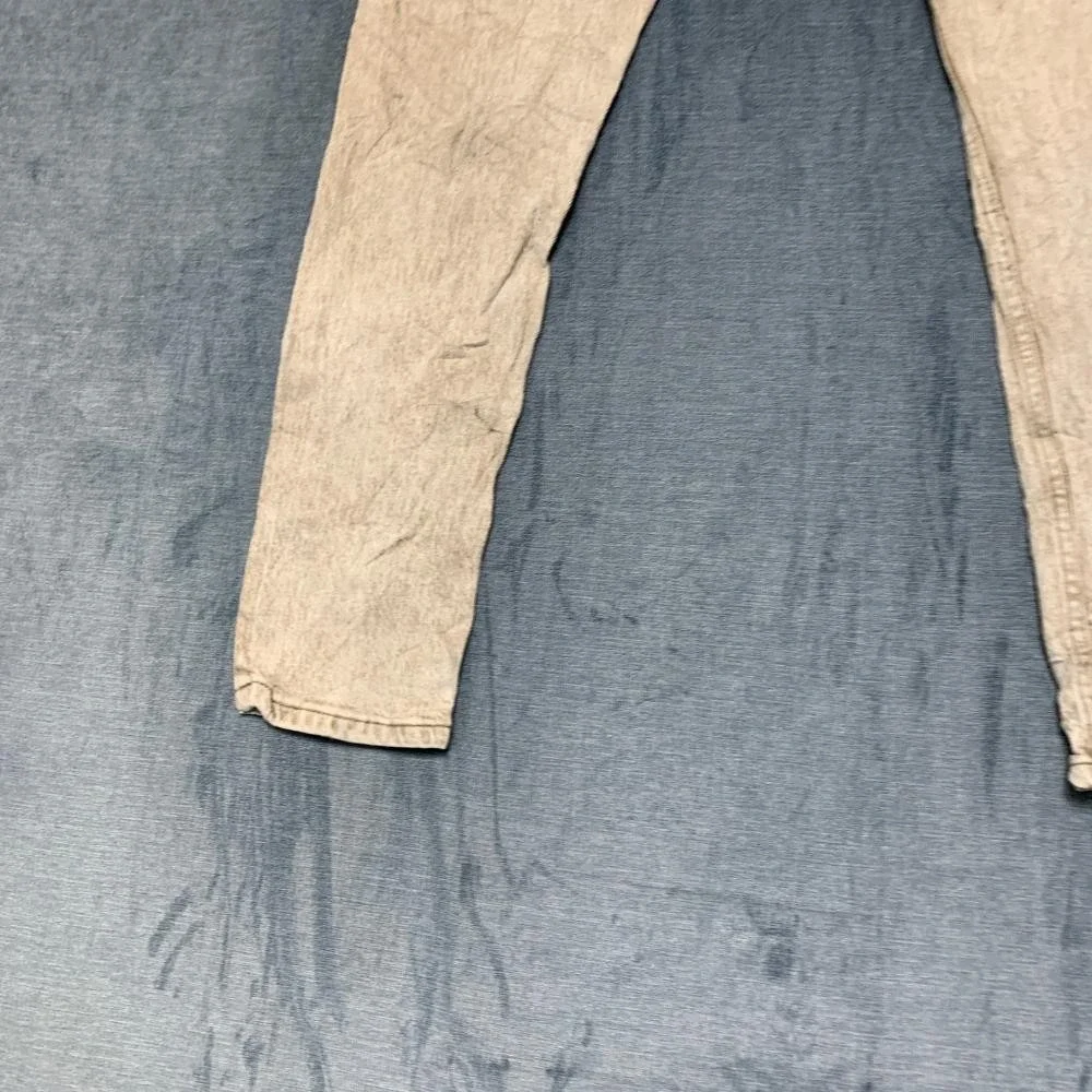Levi's 512 Jeans Mens 31x30 Beige Denim Cotton Slim Fit Mid Rise Tapered Leg